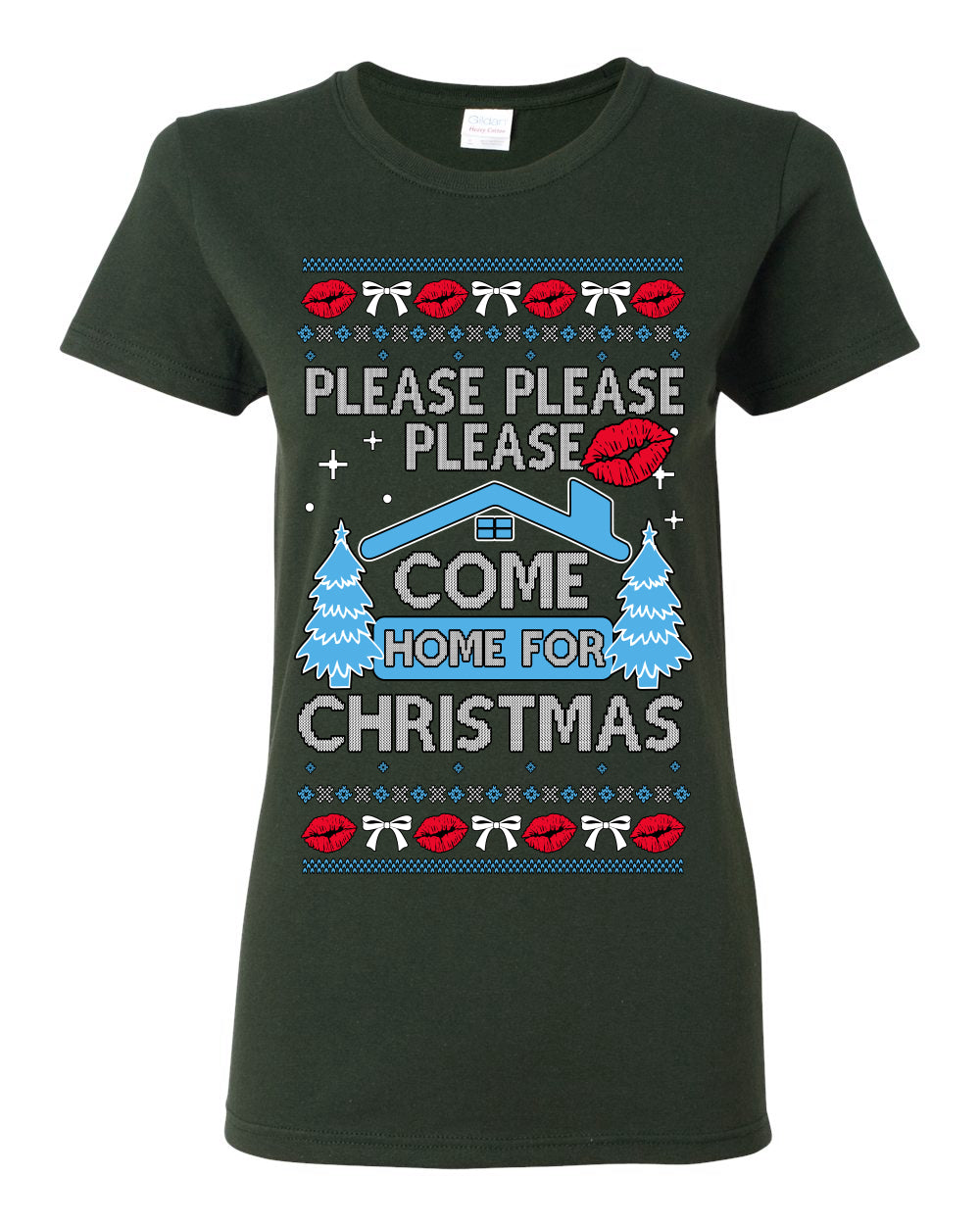 Please Please Please Come Home for Xmas, Sabrina Fan Viral Pop Song Concert Tour Merch, Ugly Christmas Sweater Ugly Christmas Womens Graphic T-Shirt