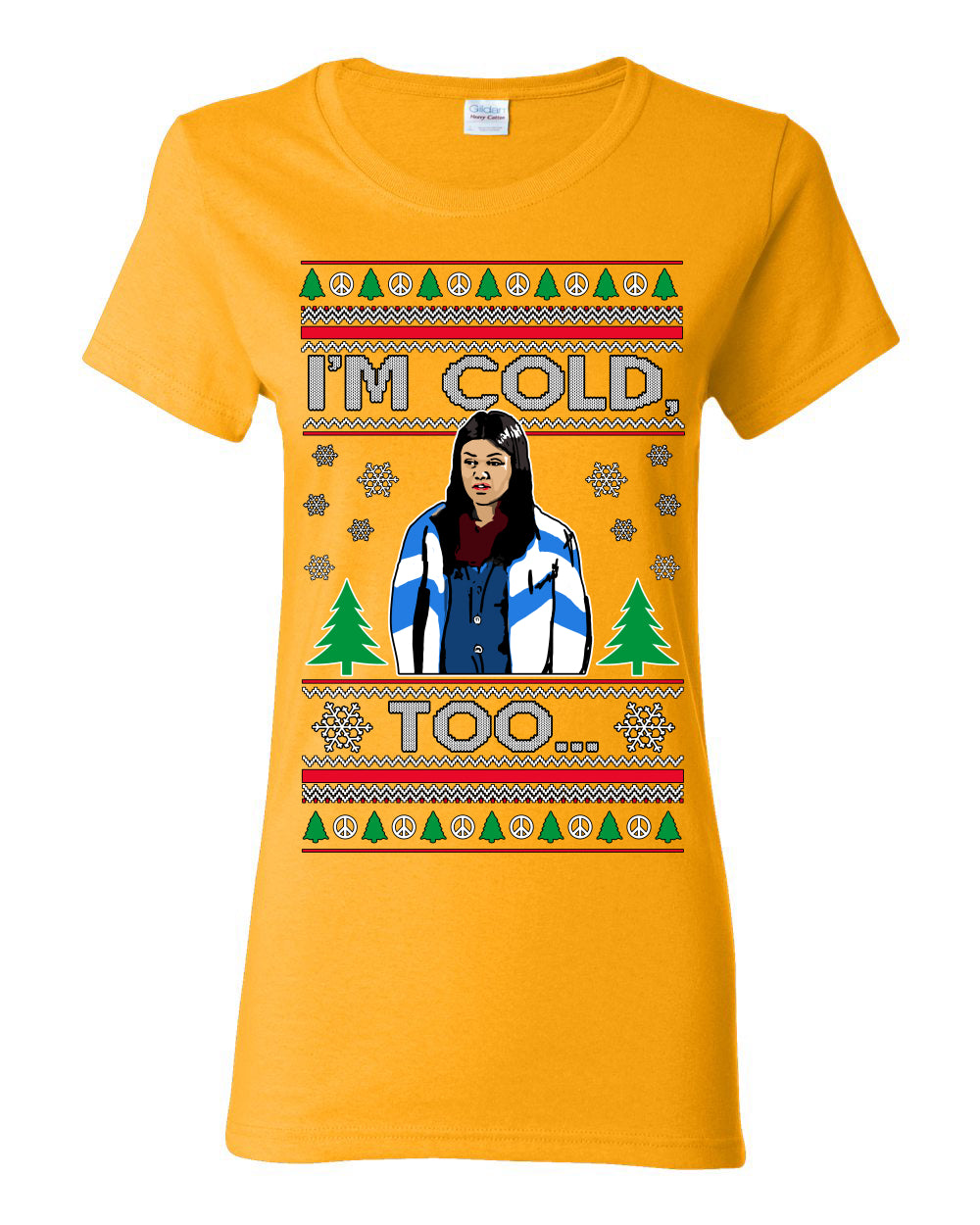 Damn Jackie I Can't Control the Weather, I'm Cold Too, Funny 70s Show Hyde Fez Kelso TV Shows Quotes, Couples Ugly Christmas Sweater Set Ugly Christmas Womens Graphic T-Shirt