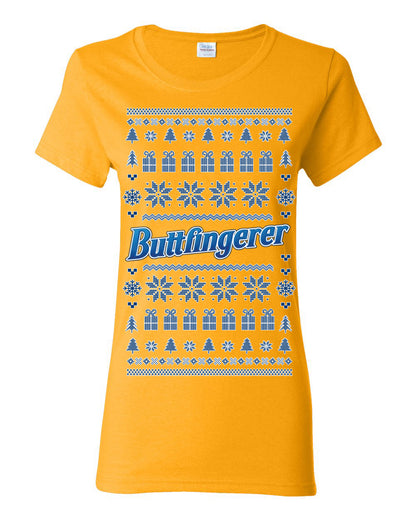 Buttfingerer Funny Butt Fingerer Dirty Classic Candy Bar Parody Humor Xmas Unisex Ugly Christmas Sweater Ugly Christmas Men's T-Shirt