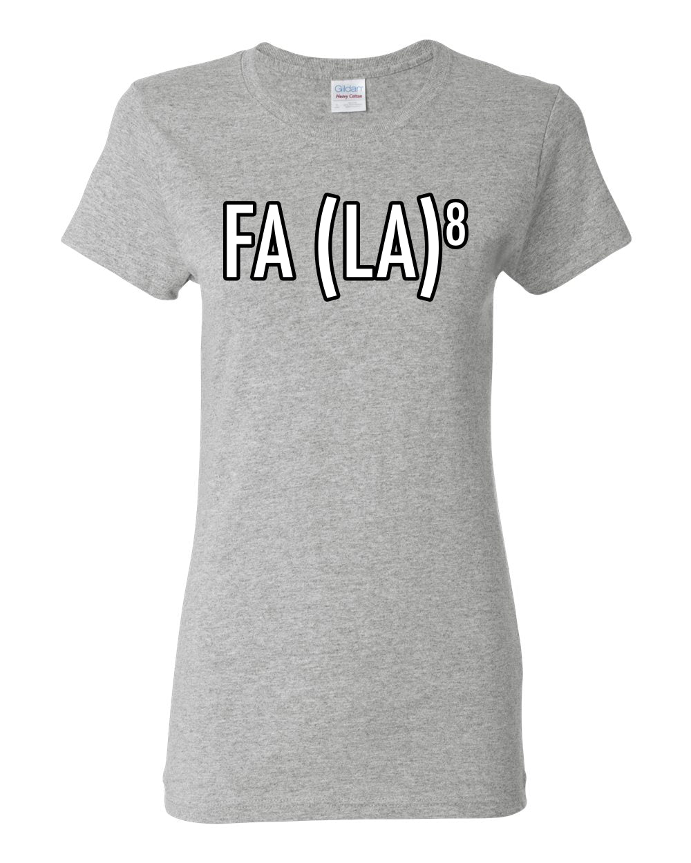 Fa La La La La Funny Scientific Notation Music Song Lyrics Deck the Halls, Science Humor Winter Holiday Ugly Christmas Womens Graphic T-Shirt