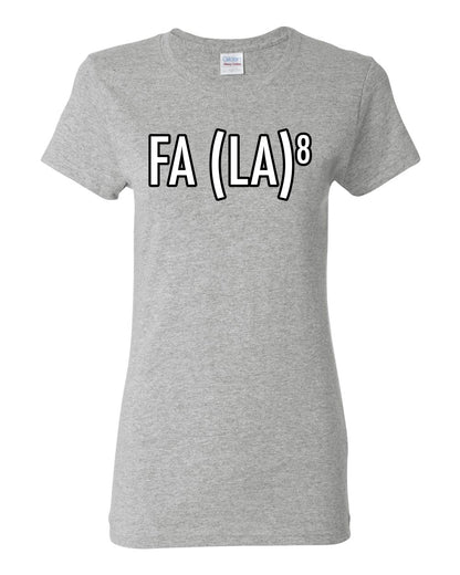 Fa La La La La Funny Scientific Notation Music Song Lyrics Deck the Halls, Science Humor Winter Holiday Ugly Christmas Womens Graphic T-Shirt