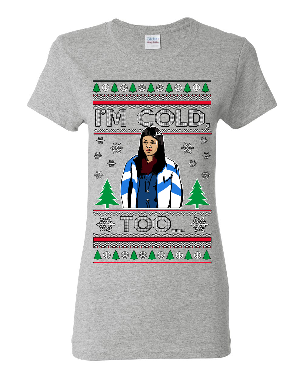 Damn Jackie I Can't Control the Weather, I'm Cold Too, Funny 70s Show Hyde Fez Kelso TV Shows Quotes, Couples Ugly Christmas Sweater Set Ugly Christmas Womens Graphic T-Shirt