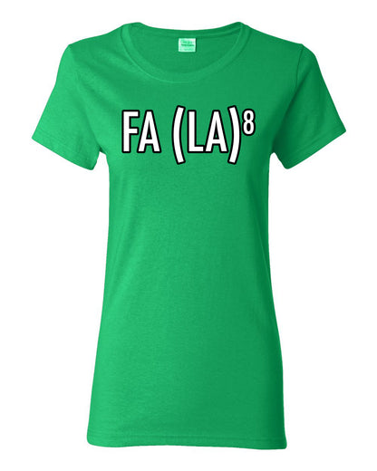 Fa La La La La Funny Scientific Notation Music Song Lyrics Deck the Halls, Science Humor Winter Holiday Ugly Christmas Womens Graphic T-Shirt