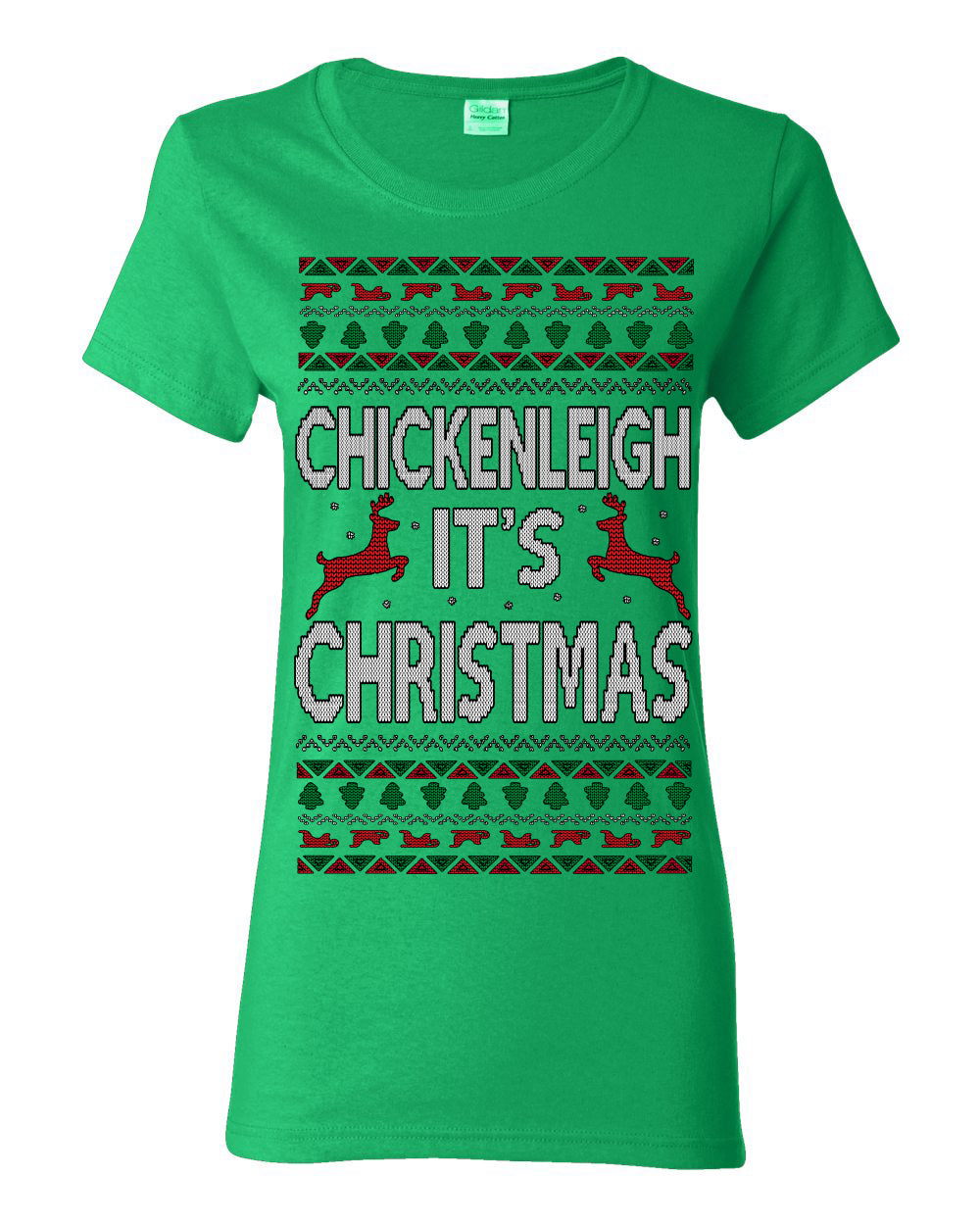 Chickenleigh It's Christmas Funny Viral Trending Meme Ugly Christmas Sweater Ugly Christmas Womens Graphic T-Shirt