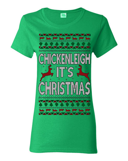 Chickenleigh It's Christmas Funny Viral Trending Meme Ugly Christmas Sweater Ugly Christmas Womens Graphic T-Shirt