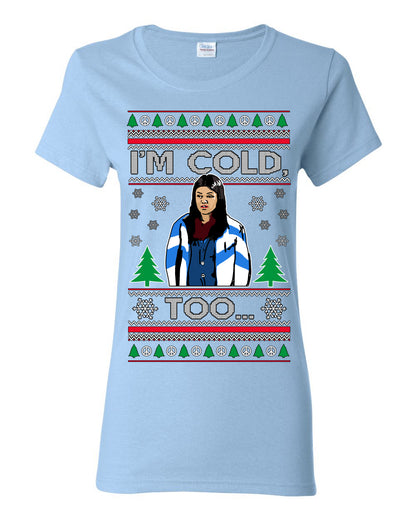 Damn Jackie I Can't Control the Weather, I'm Cold Too, Funny 70s Show Hyde Fez Kelso TV Shows Quotes, Couples Ugly Christmas Sweater Set Ugly Christmas Womens Graphic T-Shirt