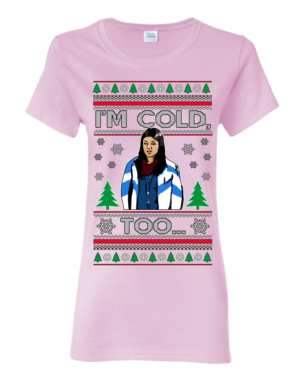 Damn Jackie I Can't Control the Weather, I'm Cold Too, Funny 70s Show Hyde Fez Kelso TV Shows Quotes, Couples Ugly Christmas Sweater Set Ugly Christmas Womens Graphic T-Shirt