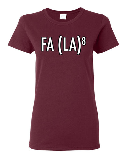Fa La La La La Funny Scientific Notation Music Song Lyrics Deck the Halls, Science Humor Winter Holiday Ugly Christmas Womens Graphic T-Shirt