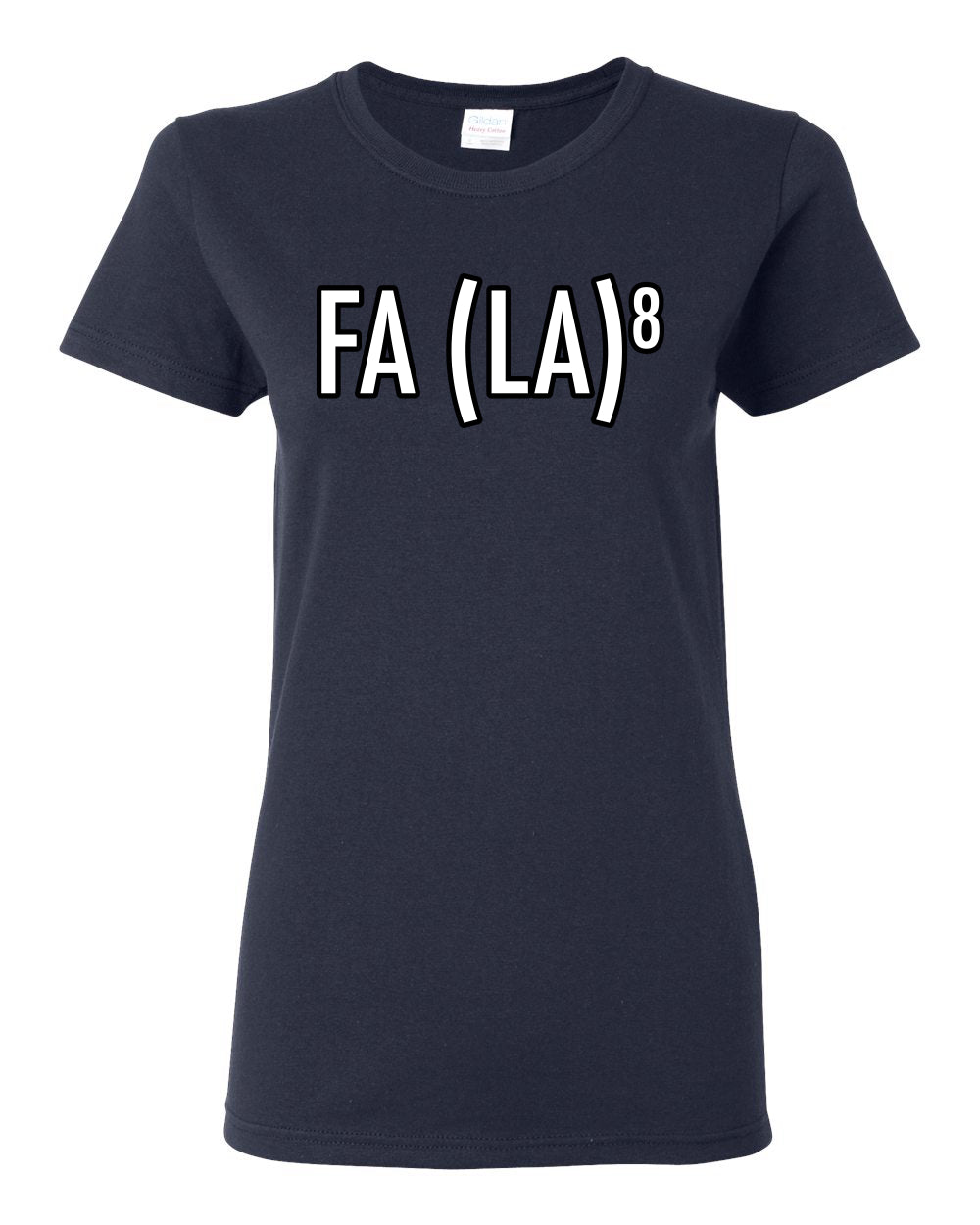 Fa La La La La Funny Scientific Notation Music Song Lyrics Deck the Halls, Science Humor Winter Holiday Ugly Christmas Womens Graphic T-Shirt