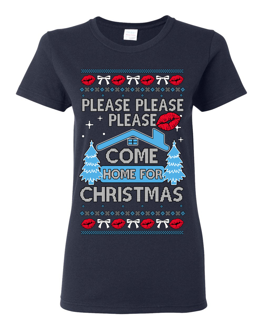 Please Please Please Come Home for Xmas, Sabrina Fan Viral Pop Song Concert Tour Merch, Ugly Christmas Sweater Ugly Christmas Womens Graphic T-Shirt