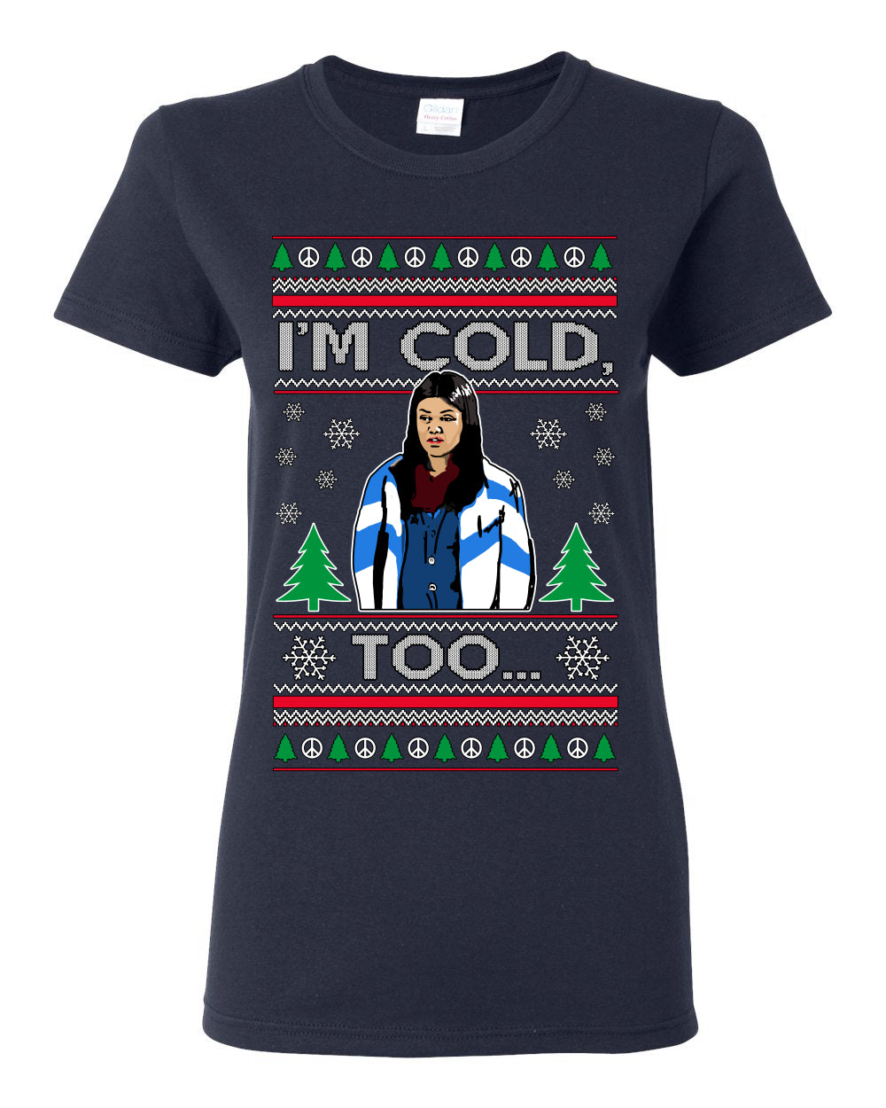 Damn Jackie I Can't Control the Weather, I'm Cold Too, Funny 70s Show Hyde Fez Kelso TV Shows Quotes, Couples Ugly Christmas Sweater Set Ugly Christmas Womens Graphic T-Shirt
