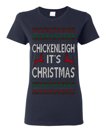 Chickenleigh It's Christmas Funny Viral Trending Meme Ugly Christmas Sweater Ugly Christmas Womens Graphic T-Shirt