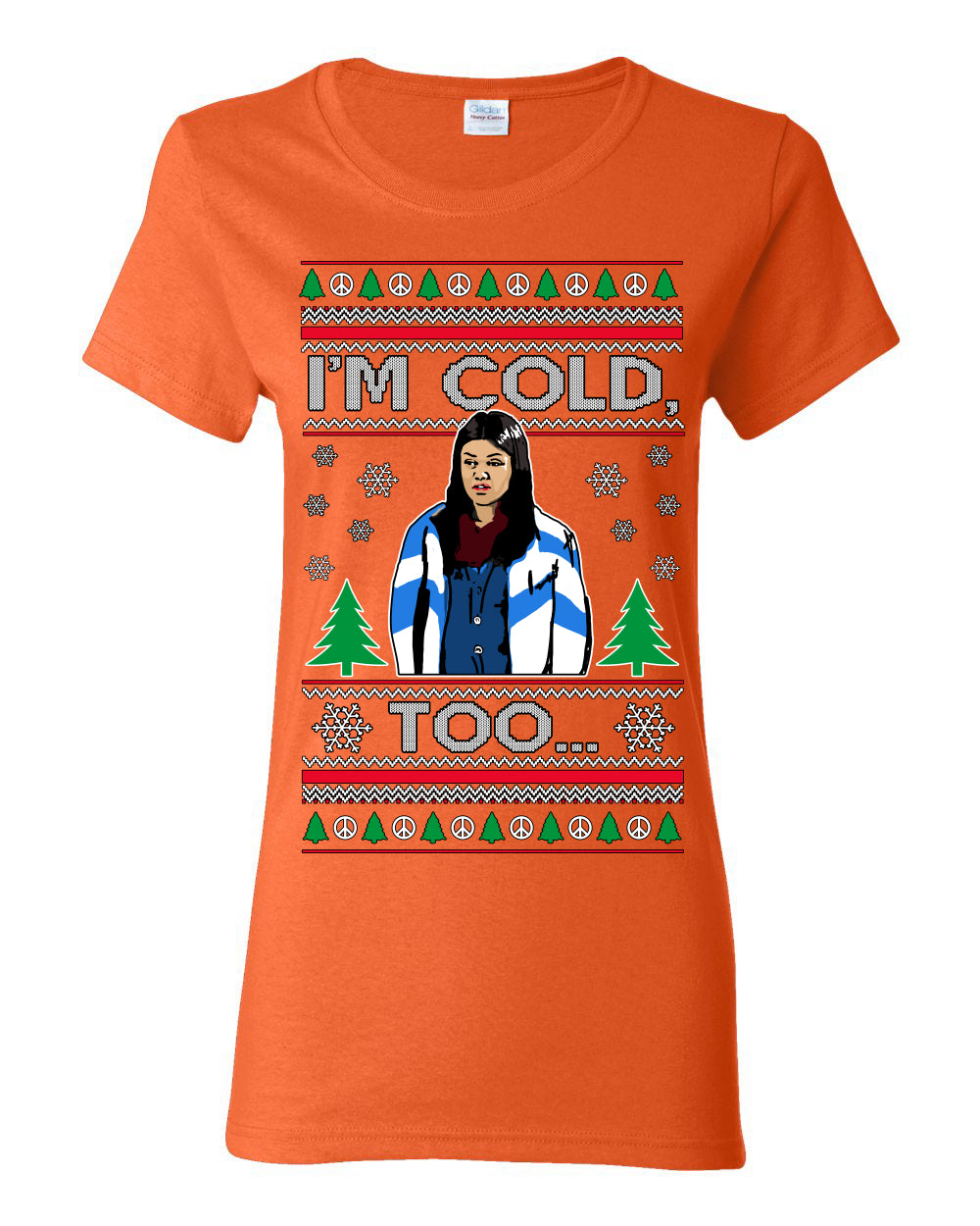 Damn Jackie I Can't Control the Weather, I'm Cold Too, Funny 70s Show Hyde Fez Kelso TV Shows Quotes, Couples Ugly Christmas Sweater Set Ugly Christmas Womens Graphic T-Shirt