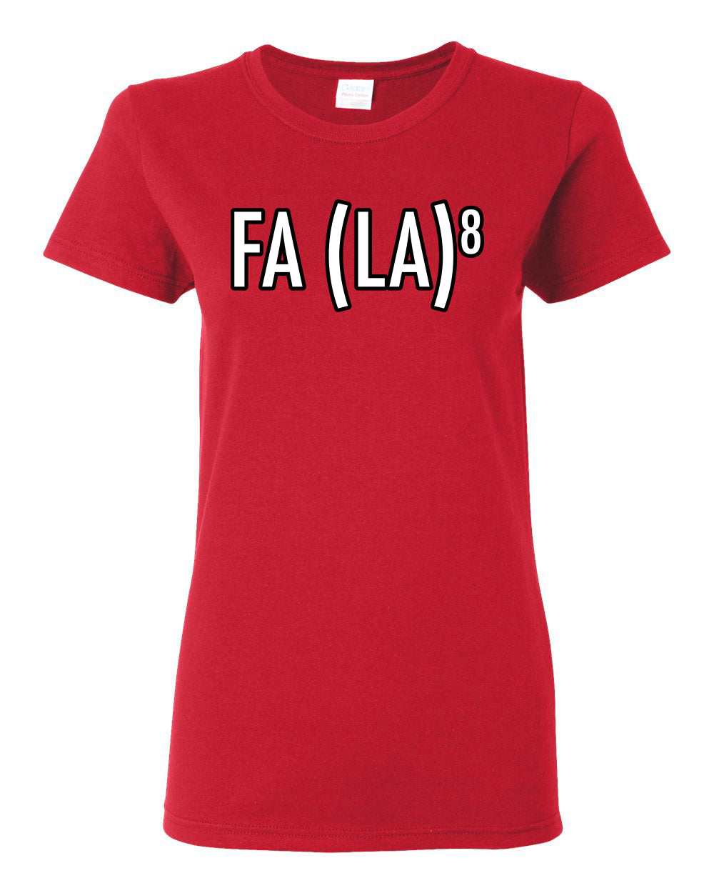 Fa La La La La Funny Scientific Notation Music Song Lyrics Deck the Halls, Science Humor Winter Holiday Ugly Christmas Womens Graphic T-Shirt