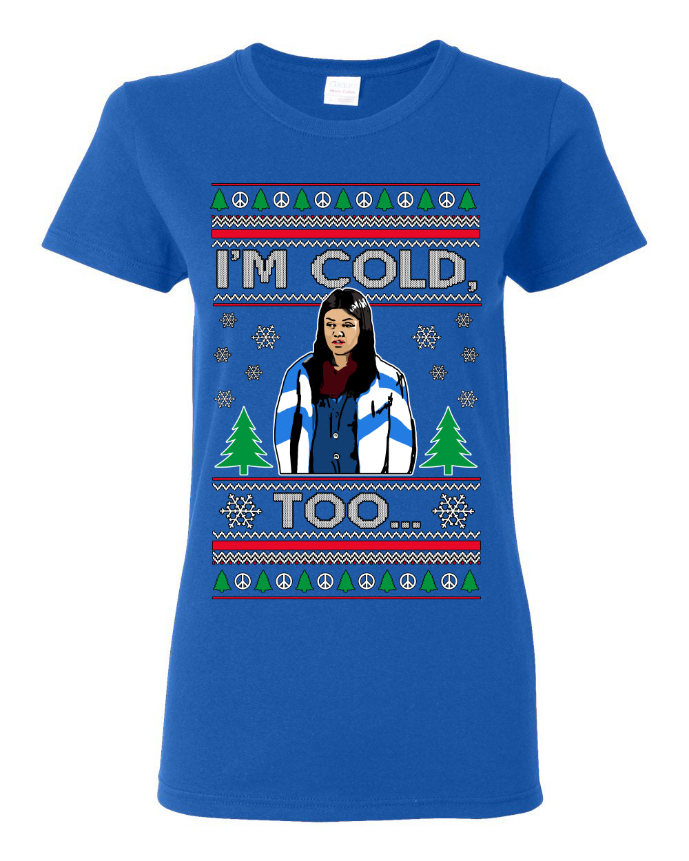 Damn Jackie I Can't Control the Weather, I'm Cold Too, Funny 70s Show Hyde Fez Kelso TV Shows Quotes, Couples Ugly Christmas Sweater Set Ugly Christmas Womens Graphic T-Shirt