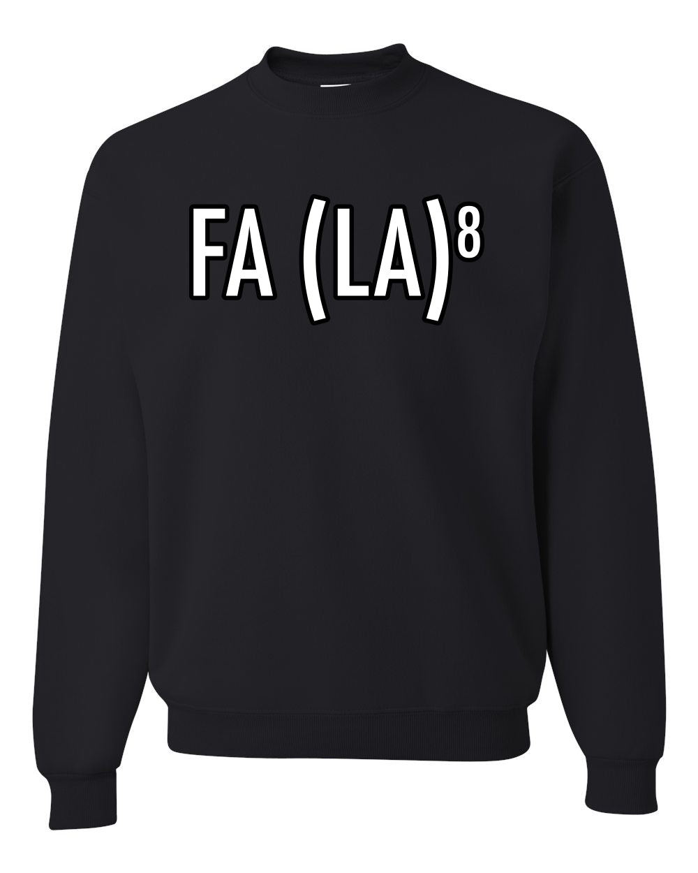 Fa La La La La Funny Scientific Notation Music Song Lyrics Deck the Halls, Science Humor Winter Holiday Ugly Christmas Unisex Crewneck Sweatshirt