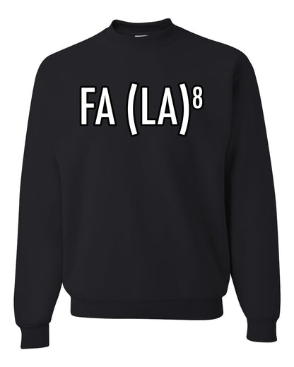 Fa La La La La Funny Scientific Notation Music Song Lyrics Deck the Halls, Science Humor Winter Holiday Ugly Christmas Unisex Crewneck Sweatshirt