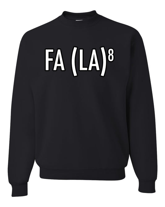 Fa La La La La Funny Scientific Notation Music Song Lyrics Deck the Halls, Science Humor Winter Holiday Ugly Christmas Unisex Crewneck Sweatshirt