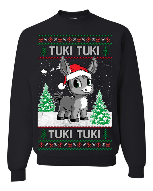 Tuki Tuki Tuki Funny Spanish Music Lyrics, Espanol Ropa Feo Sueter Navideno, Ugly Christmas Sweater Ugly Christmas Unisex Crewneck Sweatshirt
