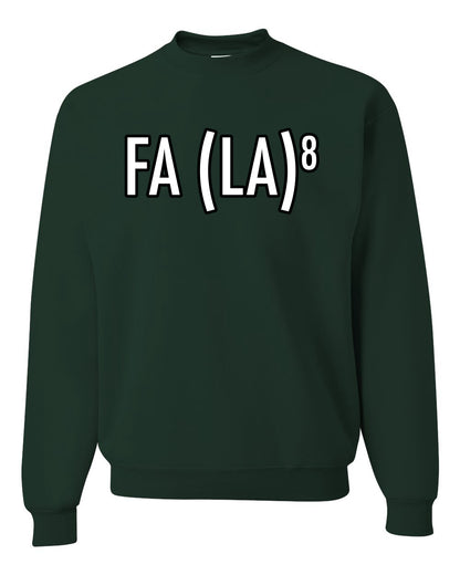 Fa La La La La Funny Scientific Notation Music Song Lyrics Deck the Halls, Science Humor Winter Holiday Ugly Christmas Unisex Crewneck Sweatshirt