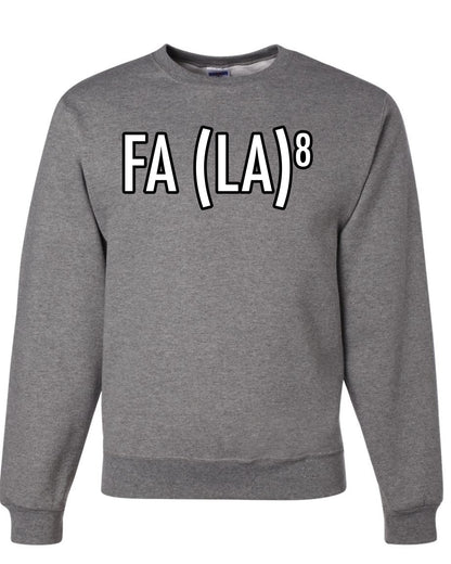 Fa La La La La Funny Scientific Notation Music Song Lyrics Deck the Halls, Science Humor Winter Holiday Ugly Christmas Unisex Crewneck Sweatshirt