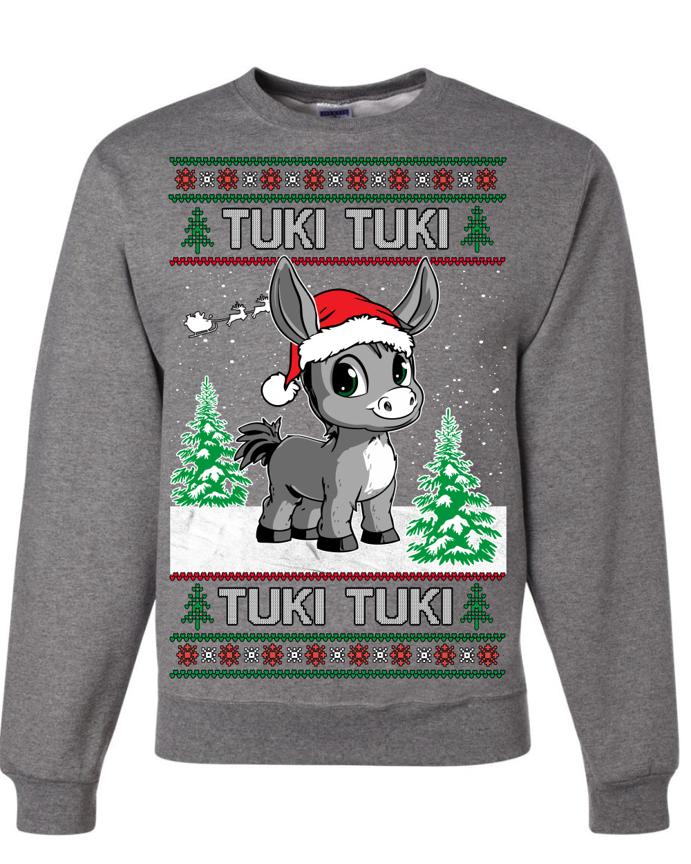 Tuki Tuki Tuki Funny Spanish Music Lyrics, Espanol Ropa Feo Sueter Navideno, Ugly Christmas Sweater Ugly Christmas Unisex Crewneck Sweatshirt