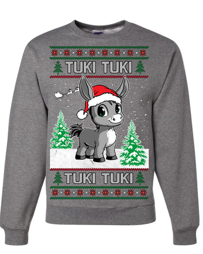 Tuki Tuki Tuki Funny Spanish Music Lyrics, Espanol Ropa Feo Sueter Navideno, Ugly Christmas Sweater Ugly Christmas Unisex Crewneck Sweatshirt
