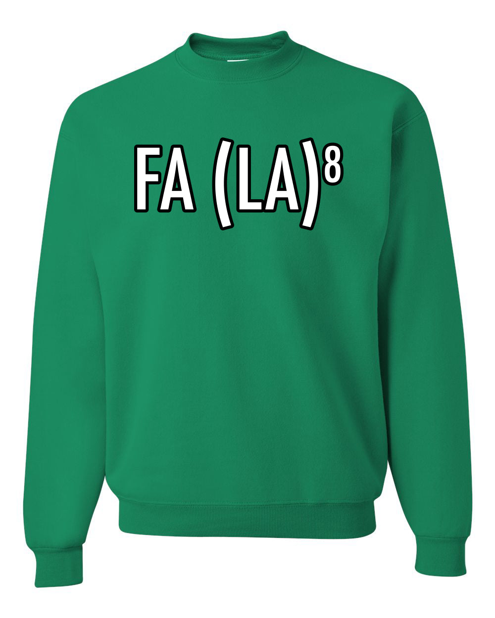 Fa La La La La Funny Scientific Notation Music Song Lyrics Deck the Halls, Science Humor Winter Holiday Ugly Christmas Unisex Crewneck Sweatshirt
