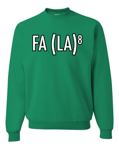 Fa La La La La Funny Scientific Notation Music Song Lyrics Deck the Halls, Science Humor Winter Holiday Ugly Christmas Unisex Crewneck Sweatshirt