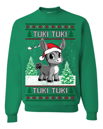 Tuki Tuki Tuki Funny Spanish Music Lyrics, Espanol Ropa Feo Sueter Navideno, Ugly Christmas Sweater Ugly Christmas Unisex Crewneck Sweatshirt