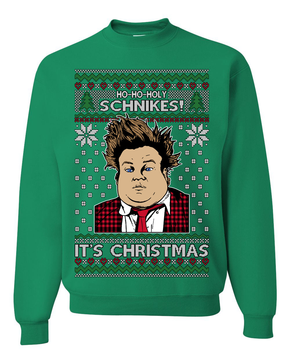 Ho Ho Holy Schnikes, Funny 90s Classic Comedy Farley Tommy Boy Movie Callahan Auto Parts, Ugly Christmas Sweater Ugly Christmas Unisex Crewneck Sweatshirt
