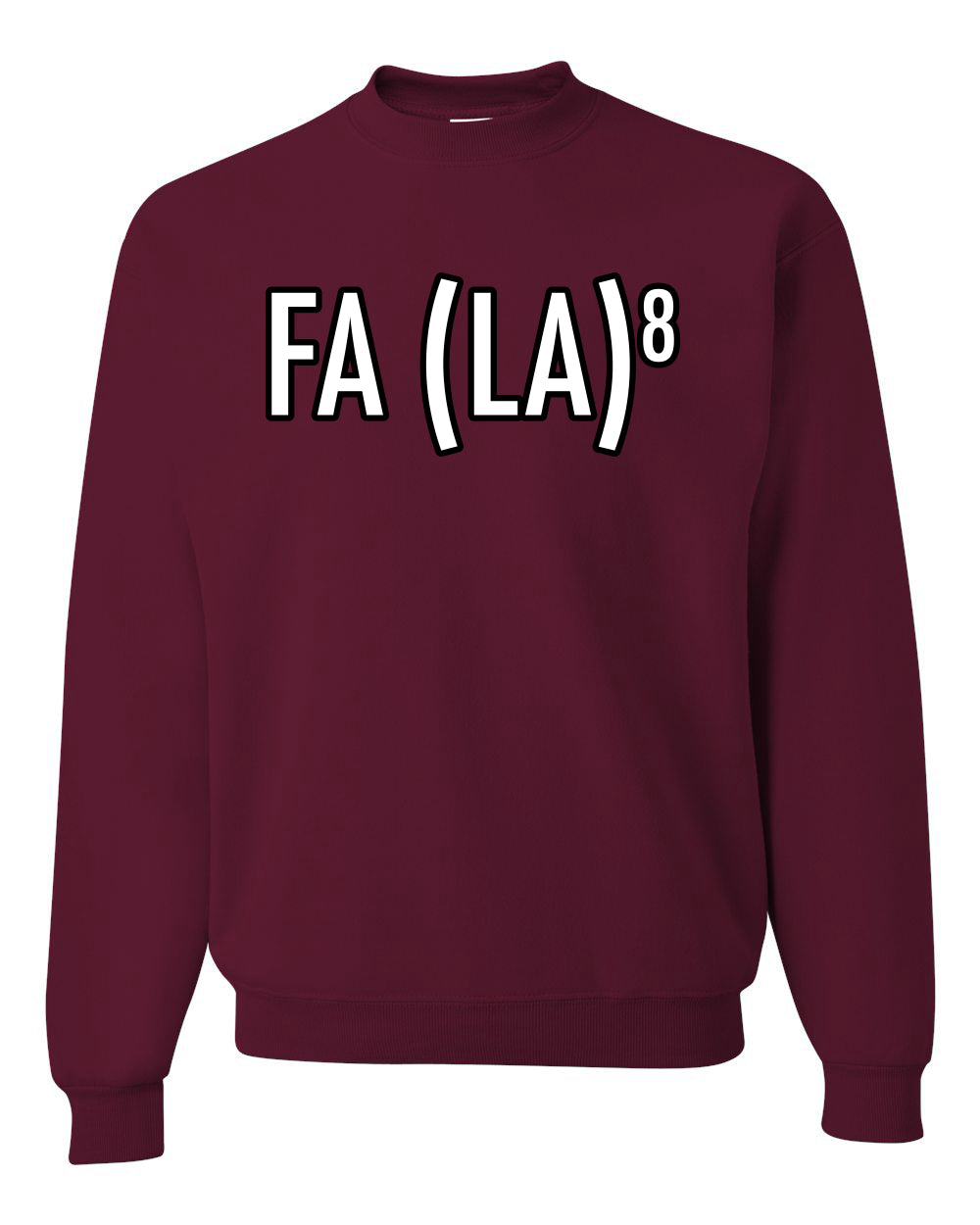 Fa La La La La Funny Scientific Notation Music Song Lyrics Deck the Halls, Science Humor Winter Holiday Ugly Christmas Unisex Crewneck Sweatshirt