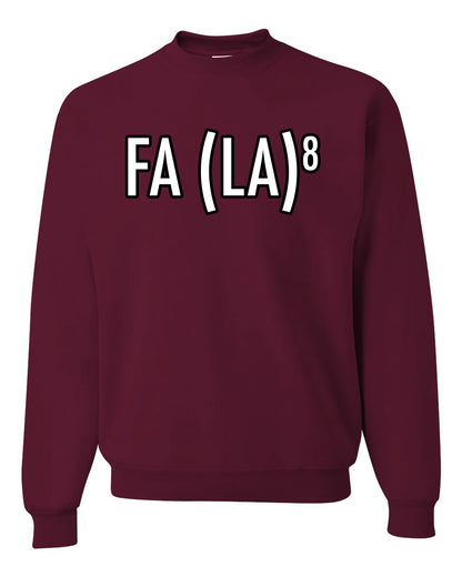 Fa La La La La Funny Scientific Notation Music Song Lyrics Deck the Halls, Science Humor Winter Holiday Ugly Christmas Unisex Crewneck Sweatshirt