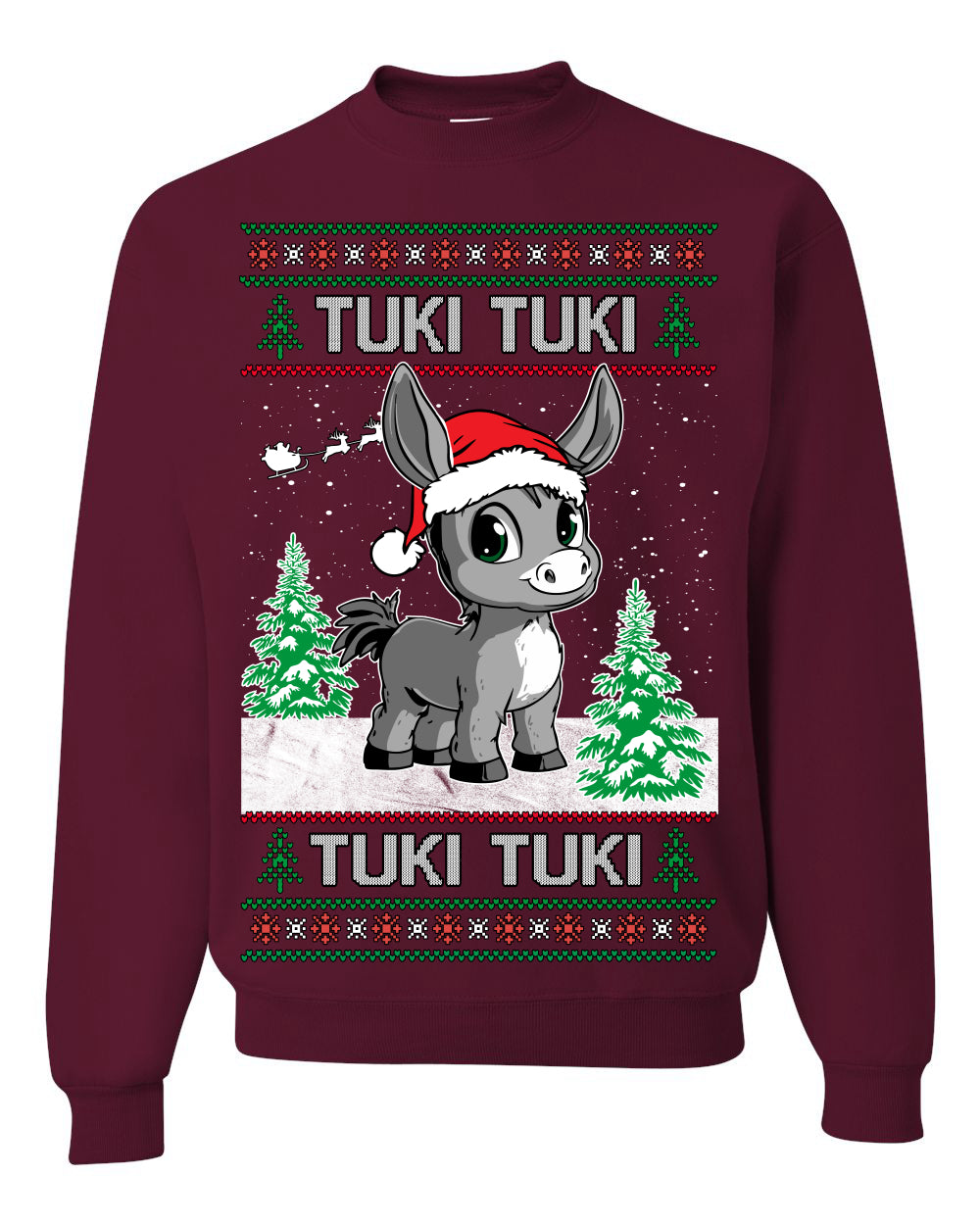 Tuki Tuki Tuki Funny Spanish Music Lyrics, Espanol Ropa Feo Sueter Navideno, Ugly Christmas Sweater Ugly Christmas Unisex Crewneck Sweatshirt