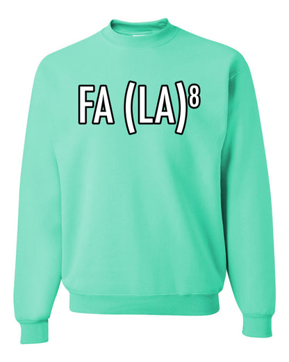 Fa La La La La Funny Scientific Notation Music Song Lyrics Deck the Halls, Science Humor Winter Holiday Ugly Christmas Unisex Crewneck Sweatshirt