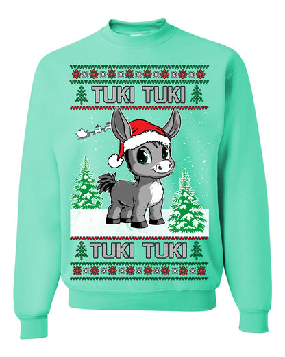 Tuki Tuki Tuki Funny Spanish Music Lyrics, Espanol Ropa Feo Sueter Navideno, Ugly Christmas Sweater Ugly Christmas Unisex Crewneck Sweatshirt