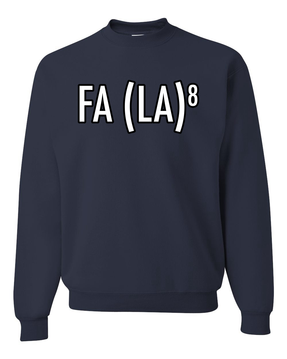 Fa La La La La Funny Scientific Notation Music Song Lyrics Deck the Halls, Science Humor Winter Holiday Ugly Christmas Unisex Crewneck Sweatshirt