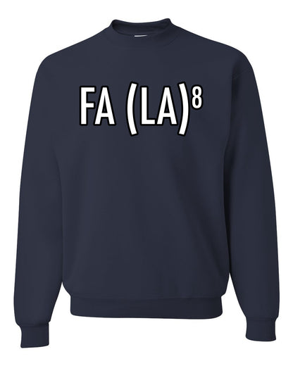 Fa La La La La Funny Scientific Notation Music Song Lyrics Deck the Halls, Science Humor Winter Holiday Ugly Christmas Unisex Crewneck Sweatshirt