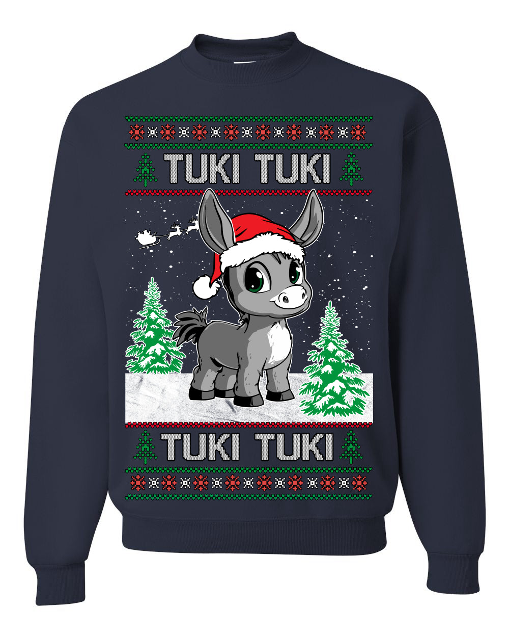 Tuki Tuki Tuki Funny Spanish Music Lyrics, Espanol Ropa Feo Sueter Navideno, Ugly Christmas Sweater Ugly Christmas Unisex Crewneck Sweatshirt
