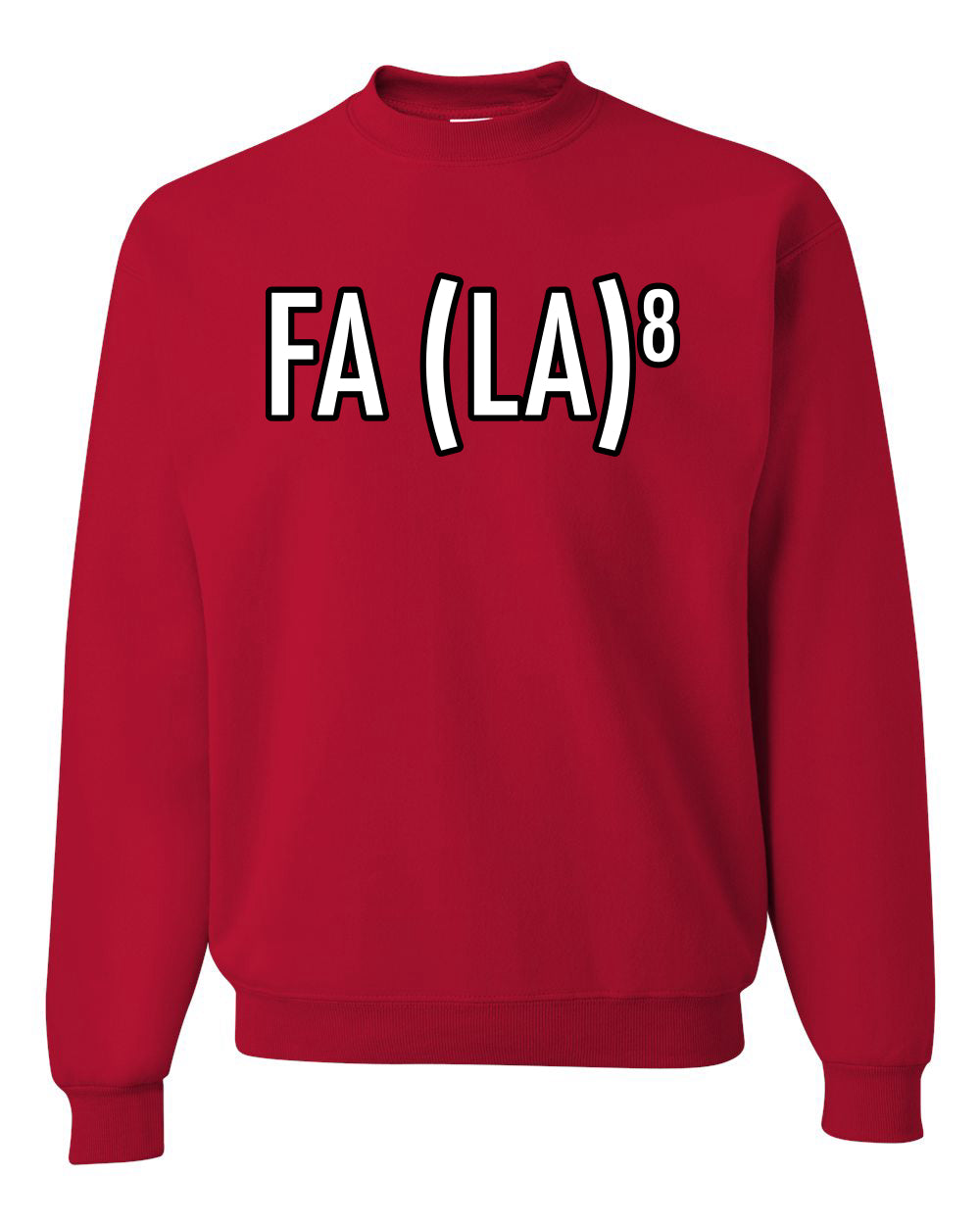 Fa La La La La Funny Scientific Notation Music Song Lyrics Deck the Halls, Science Humor Winter Holiday Ugly Christmas Unisex Crewneck Sweatshirt
