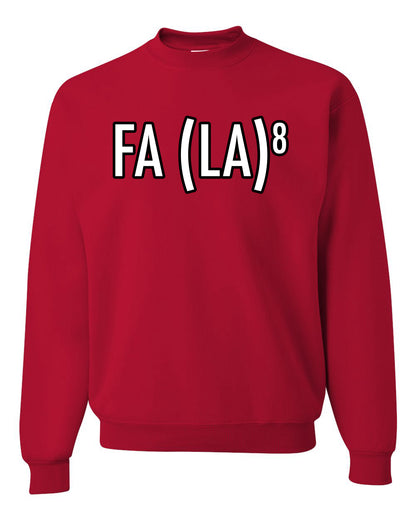 Fa La La La La Funny Scientific Notation Music Song Lyrics Deck the Halls, Science Humor Winter Holiday Ugly Christmas Unisex Crewneck Sweatshirt