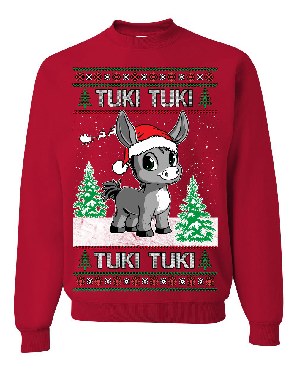 Tuki Tuki Tuki Funny Spanish Music Lyrics, Espanol Ropa Feo Sueter Navideno, Ugly Christmas Sweater Ugly Christmas Unisex Crewneck Sweatshirt