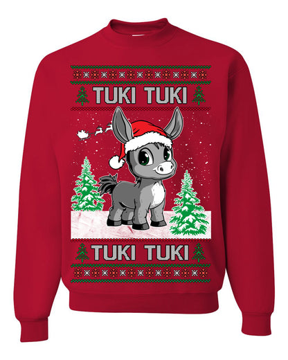 Tuki Tuki Tuki Funny Spanish Music Lyrics, Espanol Ropa Feo Sueter Navideno, Ugly Christmas Sweater Ugly Christmas Unisex Crewneck Sweatshirt