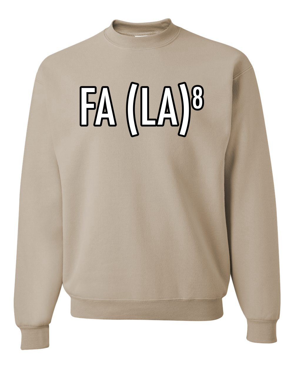 Fa La La La La Funny Scientific Notation Music Song Lyrics Deck the Halls, Science Humor Winter Holiday Ugly Christmas Unisex Crewneck Sweatshirt