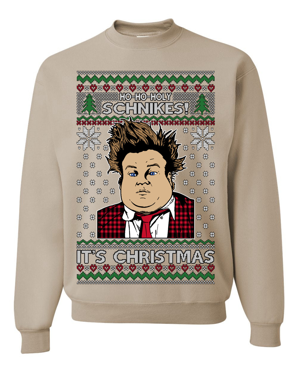 Ho Ho Holy Schnikes, Funny 90s Classic Comedy Farley Tommy Boy Movie Callahan Auto Parts, Ugly Christmas Sweater Ugly Christmas Unisex Crewneck Sweatshirt