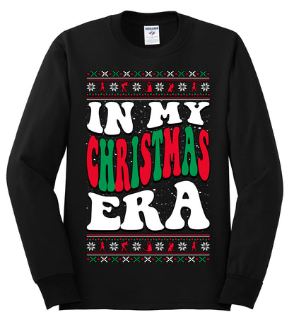 IN MY CHRISTMAS ERA , Merry Christmas Tee, Ugly Christmas,  Sweater Mens Long Sleeve Shirt