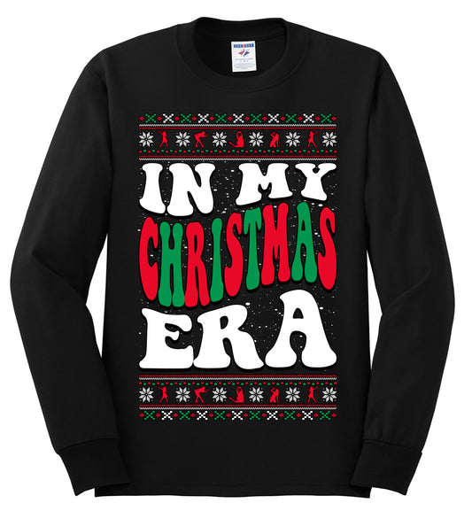 IN MY CHRISTMAS ERA , Merry Christmas Tee, Ugly Christmas,  Sweater Mens Long Sleeve Shirt