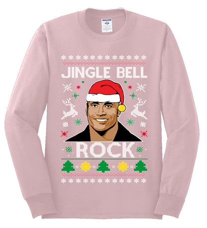 Jingle Bell Rock, Christmas Gifts, Funny Xmas Gift Idea, Ugly Christmas Sweater Mens Long Sleeve Shirt