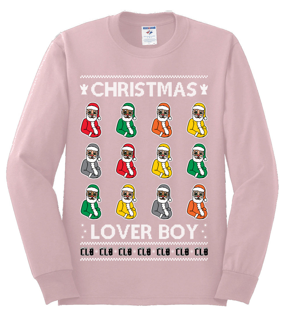 Christmas Lover Boy Album Cover, Christmas Gifts, Funny Xmas Gift Idea, Ugly Christmas Sweater Mens Long Sleeve Shirt