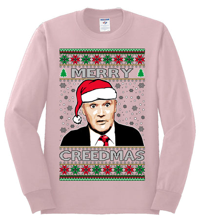 Merry Creedmas , Merry Christmas Tee, Ugly Christmas,  Sweater Mens Long Sleeve Shirt